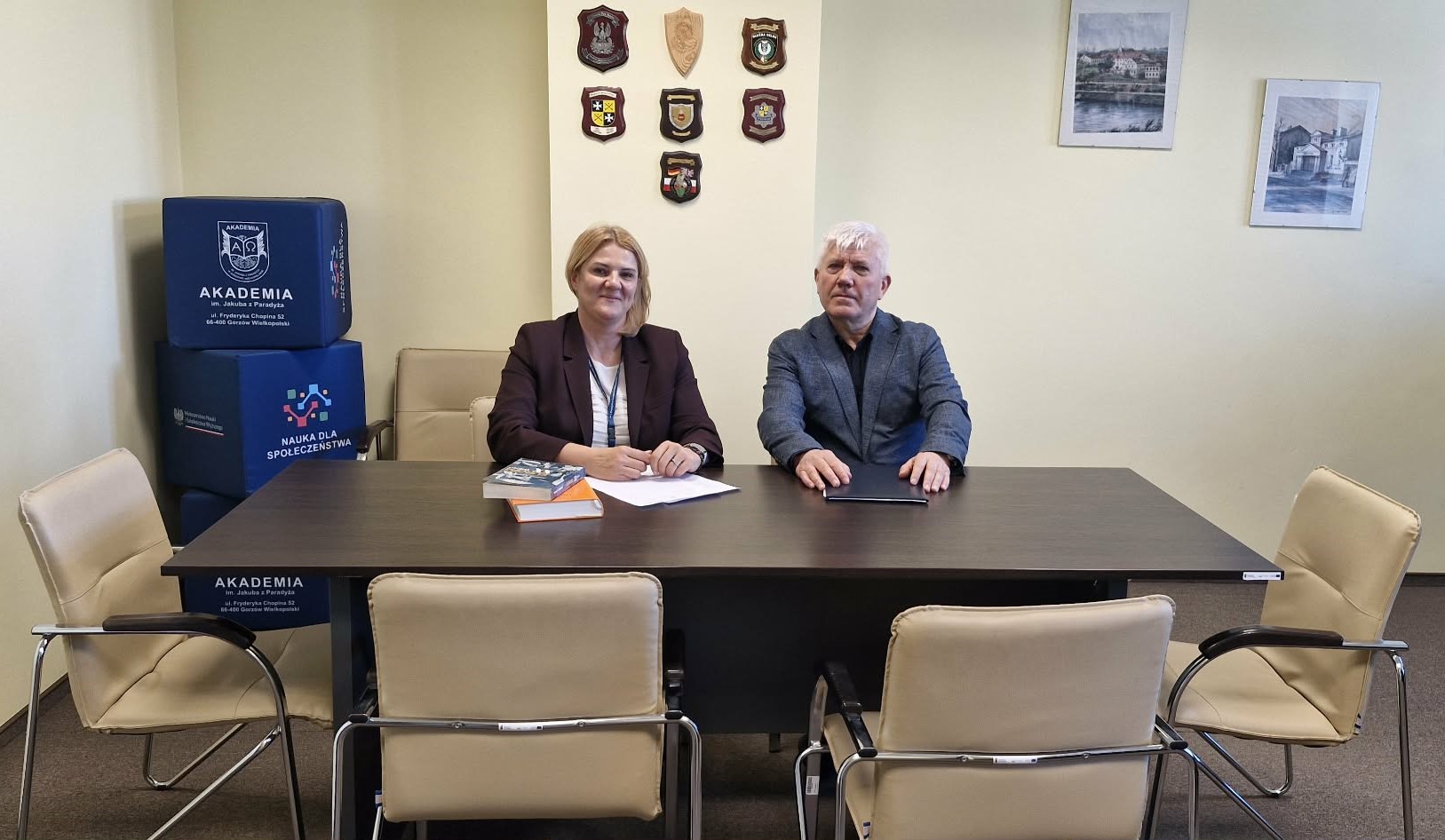 Spotkanie Dyrektora OBBI z Prodziekan Wydziału Administracji i Bezpieczeństwa AJP w Gorzowie Wielkopolskim