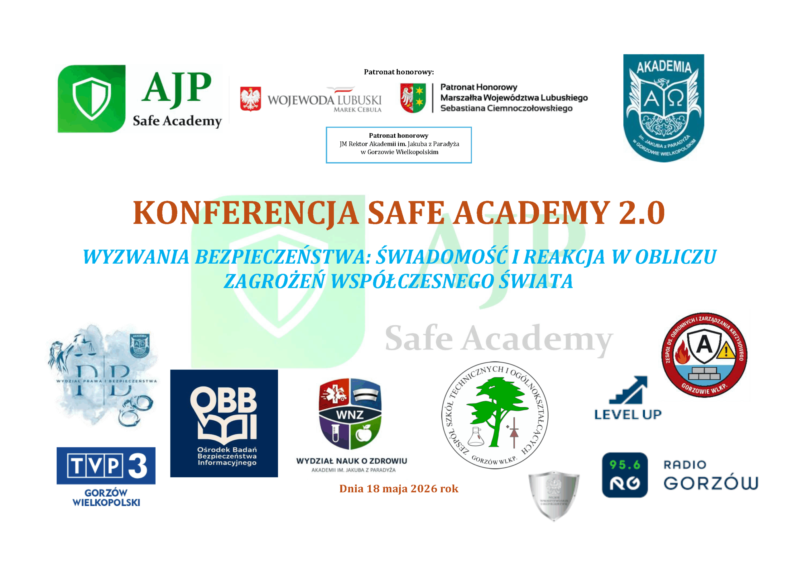 OBBI objął patronatem naukowym konferencję Safe Academy 2.0